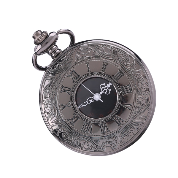Klassinen kvartsianaloginen metalliseos taskukello watch riipus ketjulla