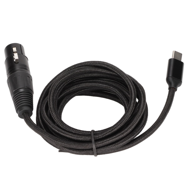 USB C til XLR hunkabel Low Noise HIFI Plug and Play USB C Mikrofonkabel til Windows 3 Meter/9.8ft