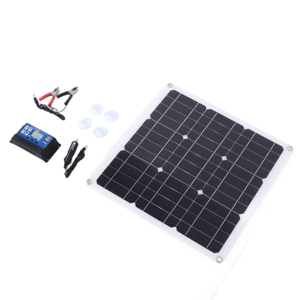 30W Solar Panel Kit Dual USB DC Output Solceller 100A Controller för bilbatteribåt