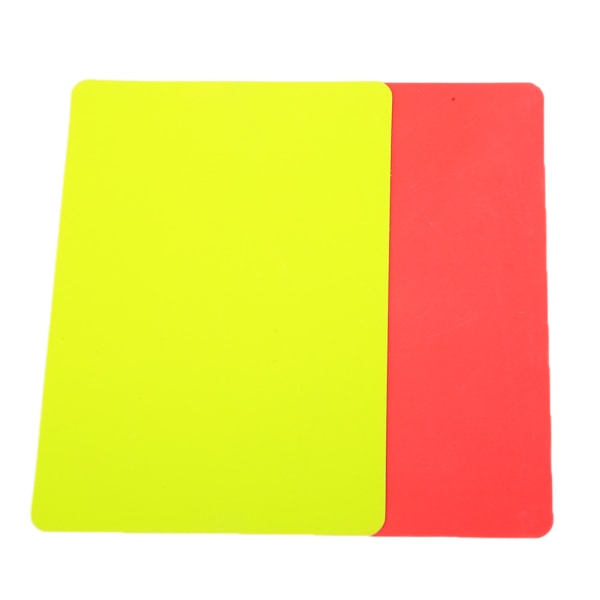 Jalkapallon punaiset ja keltaiset kortit Ennätysjalkapallopelien erotuomarityökalut