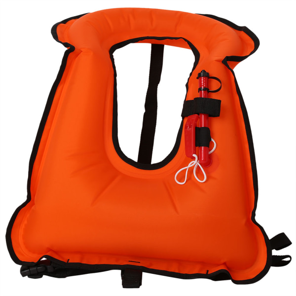 Voksen redningsvest Vest Oppustelig Svømning Redningsvest Snorkling Surfing Boating Jakker (Orange)