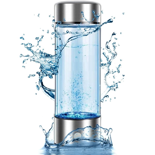 2024 Hydrogen vandflaske med høj borosilikatelektrolyse - Drik til alles sundhed, 420ml