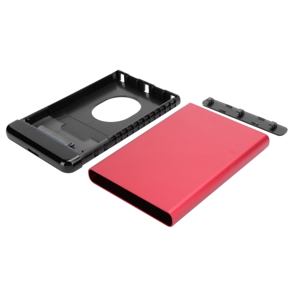 Mobil harddiskkabinett USB3.0 bærbar 2,5 tommers SSD/HDD for SATA aluminiumslegeringskabinett 8TB Rouge