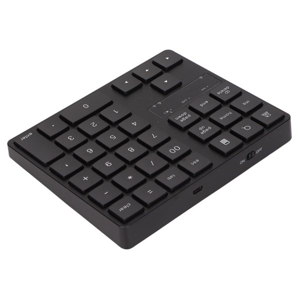 35 tangenter Trådlös numerisk tangentbord 2,4G trådlös ergonomisk design Tyst snabb återhämtning Enhandsspeltangentbord för hemmet