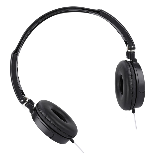 Vikbara kompakta trådbundna headset Stereo HiFi Musikhörlurar