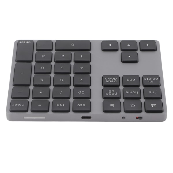 Sort 34 taster Mini Numpad Trådløst Bluetooth Numerisk Tastatur Til Apple PC