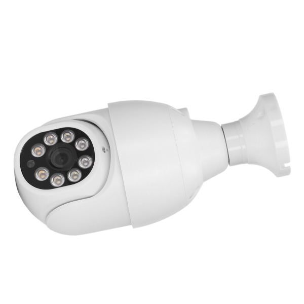 Utomhussäkerhetskamera Trådlös WIFI Fjärrkontroll HD Night Vision Monitoring Kamera Punch Free Bulb-kamera med E27-gränssnittsbas 110‑240V