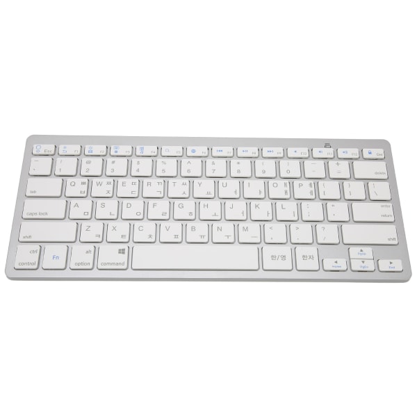 Trådløst tastatur Mini 78 taster Ultratynne bærbare hvite datamaskintastaturer for Android for OS X for IOS for Windows Koreansk