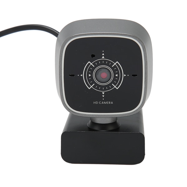 USB verkkokamera 1080P 30FPS kohinanvaimennus kaksoismikrofonilla pyöritettävä Plug and Play PC-kamera pöytätietokoneen kannettavan tietokoneen videokeskusteluun