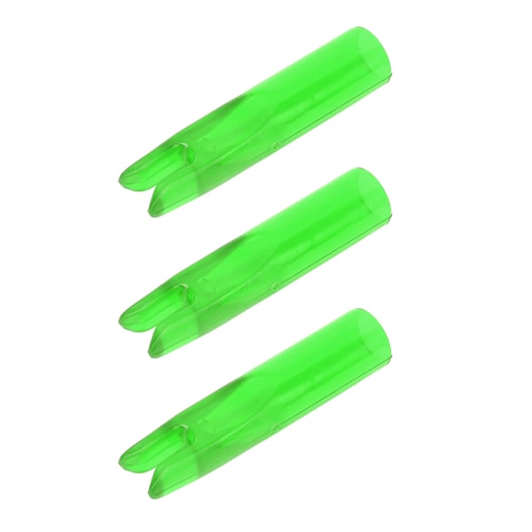 50 stk Bærbar plastbuepil Nockindsats Halebueskydningstilbehør til 6 mm skaftgrønt