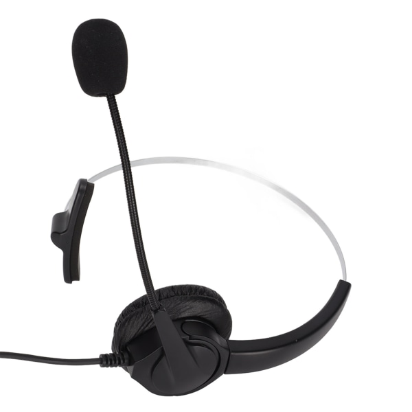 Call Center Headset Mono Noise Cancelling Dobbelt 3,5 mm stik Computer On Ear hovedtelefon til onlinekurser Call Centers