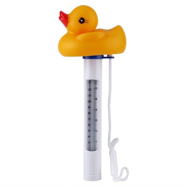Tecknad mini flytande vattentermometer för simbassäng Spas Fish Tank Aquarium Duck