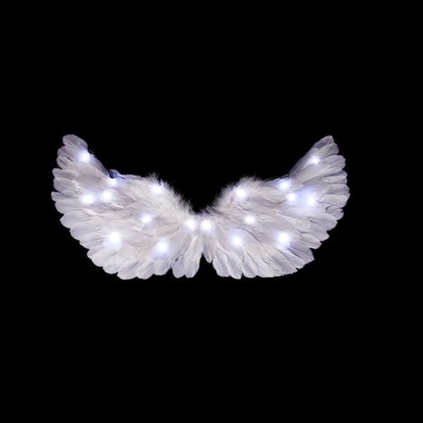 Hehkuvat enkelin siivet LED-valoilla Halloween-bileet Cosplay-asutarvikkeita