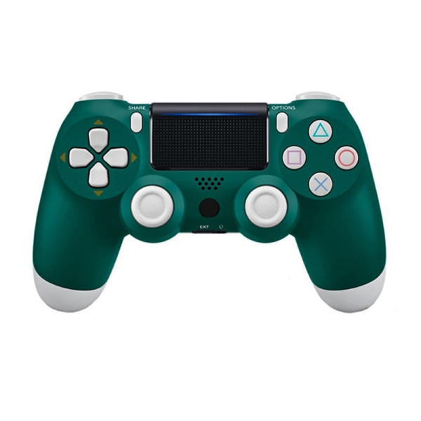 PS4 sexaxlig Dual Vibration Bluetooth trådlös handkontroll Alpine Green