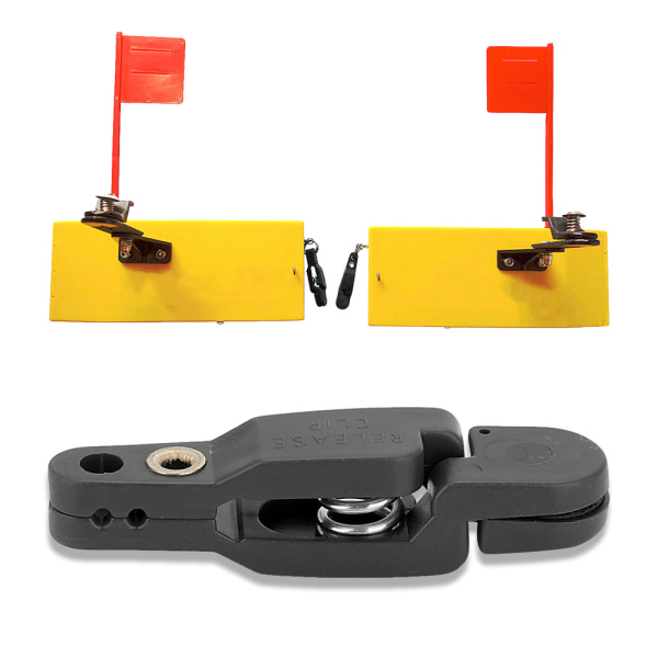 Snap Release Clip for Weight Planer Board Outrigger Downrigger Power Grip (svart)