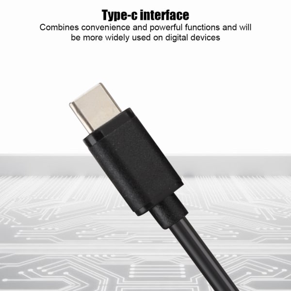 3PCS 5V3A TypeC Interface Strømadapter Netledning med switch til Raspberry Pi 4B