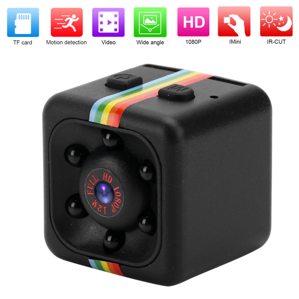 SQ11 Mini 1080P kamera Bärbar nattvisning Videokamera Rörelsedetektering Videoinspelare