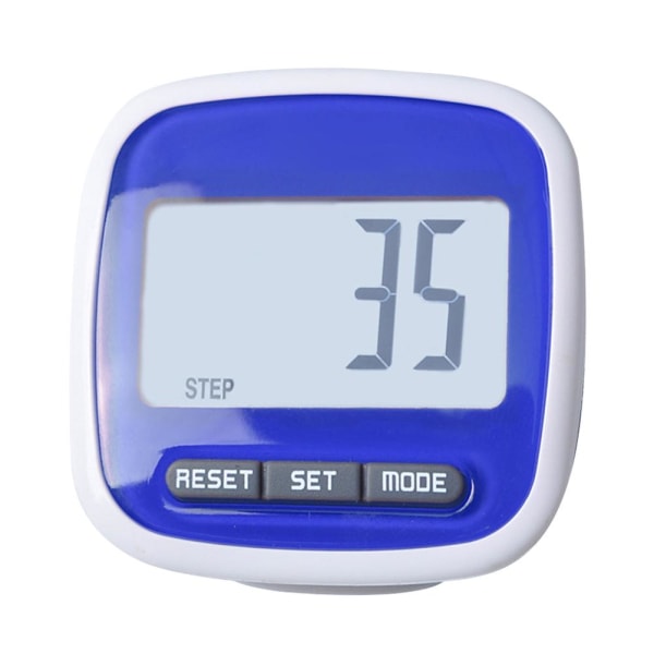 Enkel stegräknare LCD Dispaly 3D Walking Stegräknare Stegräknare Löpning Walking Passometerräknare med klämma