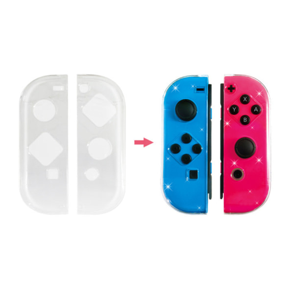 För Switch Gamepad Ultratunt Transparent Case Game Console Protection Shell