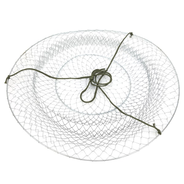 Kokoontaitettava teräslankakalastusverkko syötti katkarapuhäkki rapuhummeri ansa verkot makean veden ulkokalastustarvikkeisiin