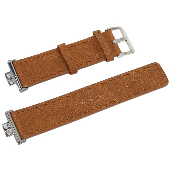 Läderband kompatibelt för HUAWEI Watch FIT Ersättningsurband Watch Armband Armband Brun