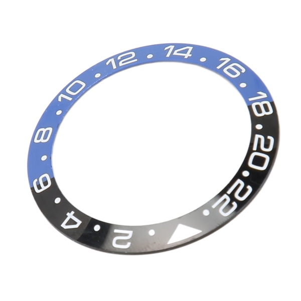 Keramisk klokkerammeinnsats 40 mm ytre diameter armbåndsursløyfe ring reservedeler svart blå