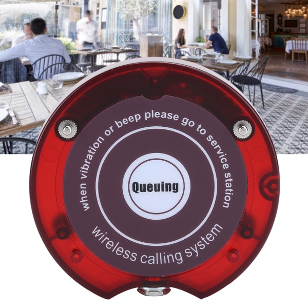 SU‑668 Wireless Queue Calling System Personsøkeradapter Ladebase for restaurant 110-240V EU Plug Prize UE