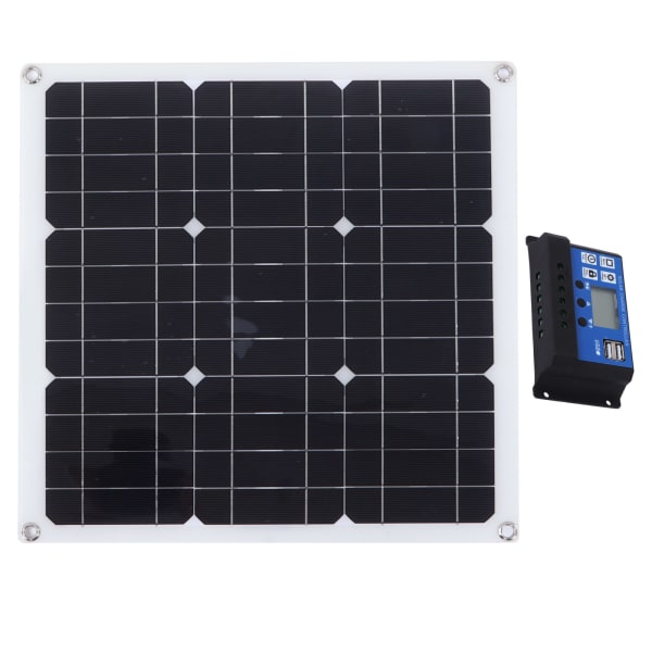 30W Solar Panel Kit Dual USB DC Output Solceller 100A Controller för bilbatteribåt