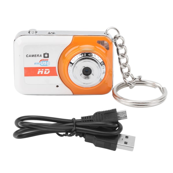 Mini-tommelkamera HD-video Ta bilder Utsøkt personlighet Mote Mini DV-kamera oransje