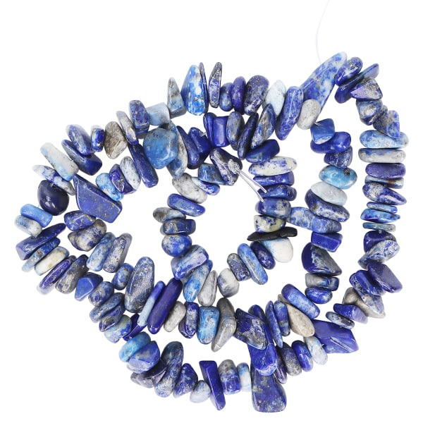 MH Enkla smycken DIY Oregelbundna pärlor Unika pärlor Chip Hänge Tillbehör för ring ArmbandLapis Lazuli