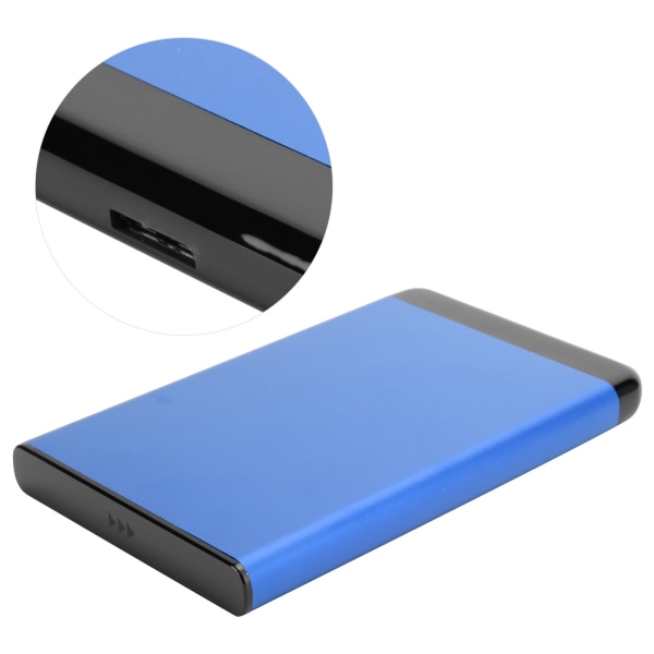 Siirrettävä kiintolevykotelo USB3.0 Kannettava 2,5 tuuman SSD/HDD SATA-alumiiniseoskotelolle 8TB