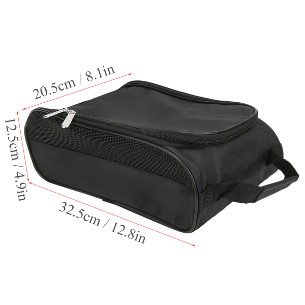 Nylon golfsko taske Bærbar åndbar sko med stor kapacitet Opbevaringstasker Case Organizer