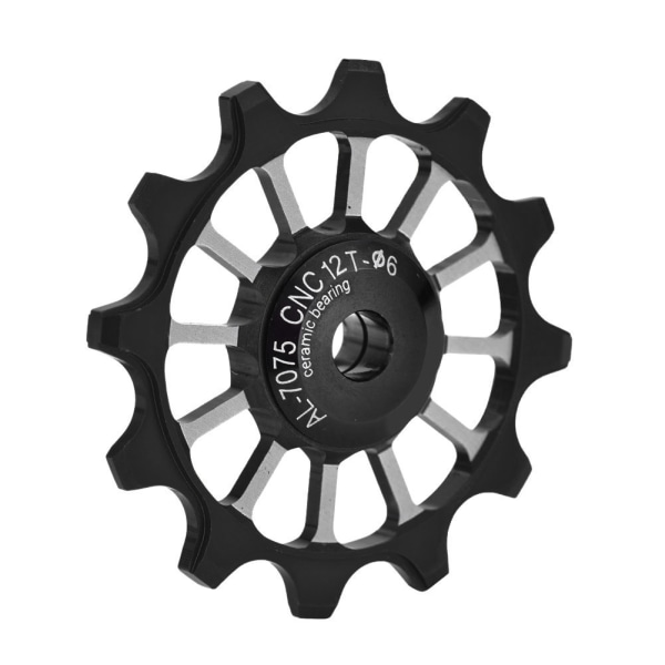 MEIJUN keramisk lager aluminiumslegering sykkel sykkel bakskifter trinse styrehjul (svart)