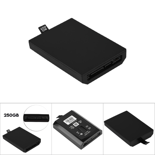 HDD Hard Drive Disk Kit til XBOX 360 Intern Slim Black 250GB