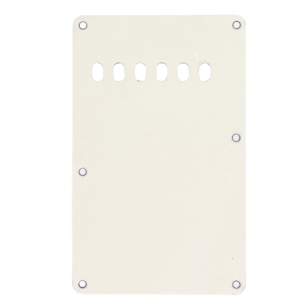 MH 2Pcs Electric Guitar Back Cover Plate 6 Holes Robust Exquisite Looking Guitar Pickguard Backplate Beige