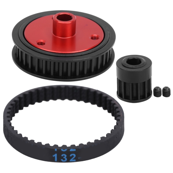 RC Belt Gearbox Hihnaruuvisarja Set Auton muunnosyhdistelmä 5mm Sopii Axial SCX i II VS410 (musta)