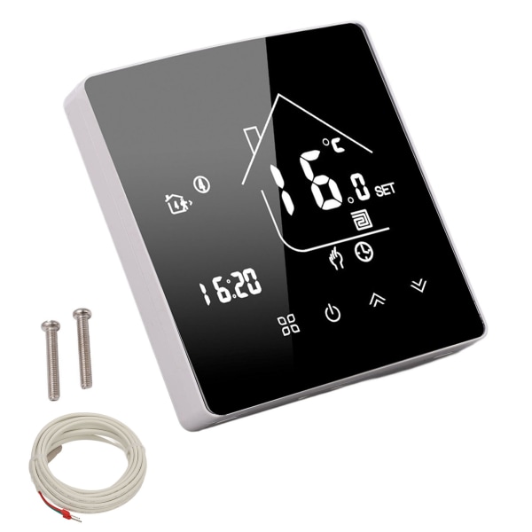 Digitaalinen termostaattisovellus puheohjauksella LCD-kosketusnäyttö Älykäs sähköinen lämmityslämpötilan säädin kotiin 95-240 V