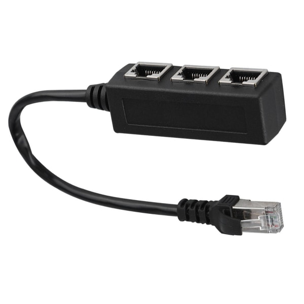 Ethernet-forlengelseskabel-kabel 1 hann-til-3-hun-port overføringskontakt splitter