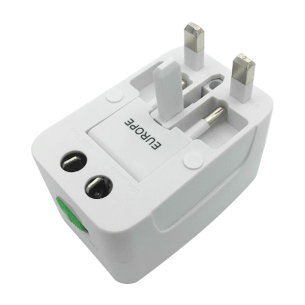 World Travel Power Plug Adapter Bærbar multifunksjonell 4 i 1 US UK EU Plug Travel Adapter Converter