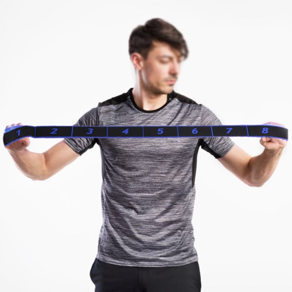 Fitness elastikbånd modstandsbælte yogaslynge træningstilbehør til træning (blå)