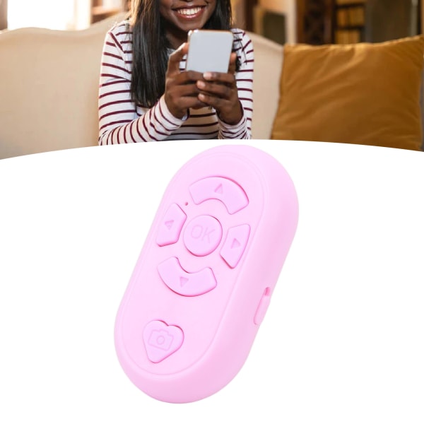 Puhelimen kaukosäädin 32,8 jalkaa langaton BT4.0 Hands Free Type C -latauskaukosuljin selfie-sivun kääntämiseen sovelluksen vaaleanpunaiseksi