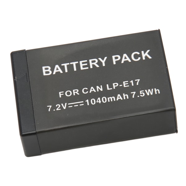 LP E17 Batteri Intelligent Højkapacitet 1040mAh Erstatning for 200D II R10 RP 750D M6mark2 800D 850D 77D 760D M3 M5