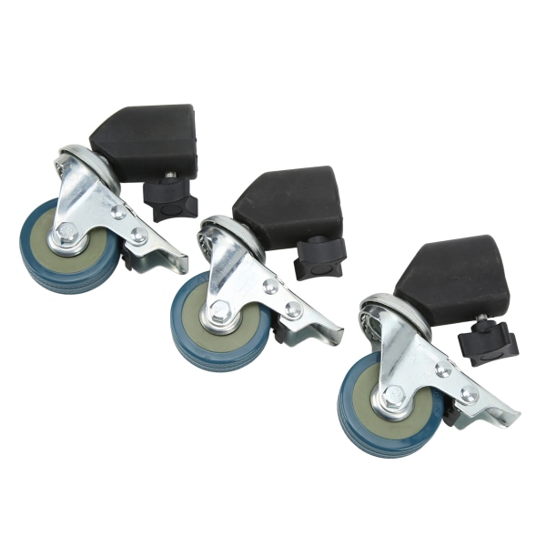 3 stk 22 mm drejelige hjulsæt til fotografering Lysstativ Studio Foto Videooptagelse Låsehjulsæt med bremse