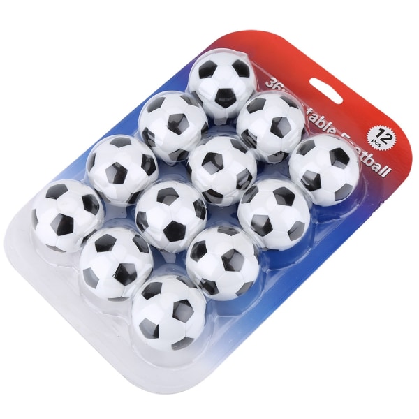 12st Bordsfotbollsspel Ersättningssats Mini 36mm fotbollar Bollar Set Tillbehör