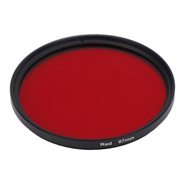 Gängat kameralinsfilter Helröd färgfilter Optiskt glas för Nikon kameralins67mm