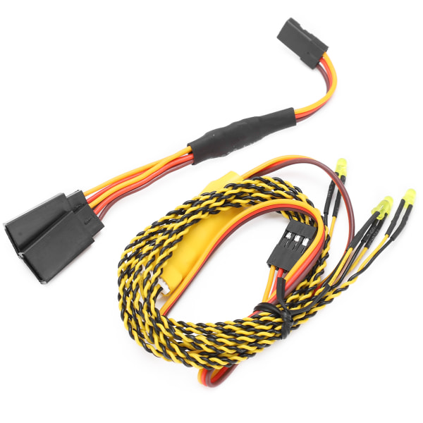 RC-modell bilkoblingslys Blinklysgruppe med 4LED-blinklys og Y-wiresett