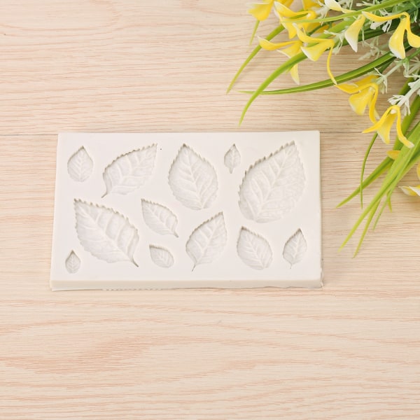 3D Silikonblad Fondant Form Kreativ Choklad Sugarcraft Mould Dekorera DIY Tool