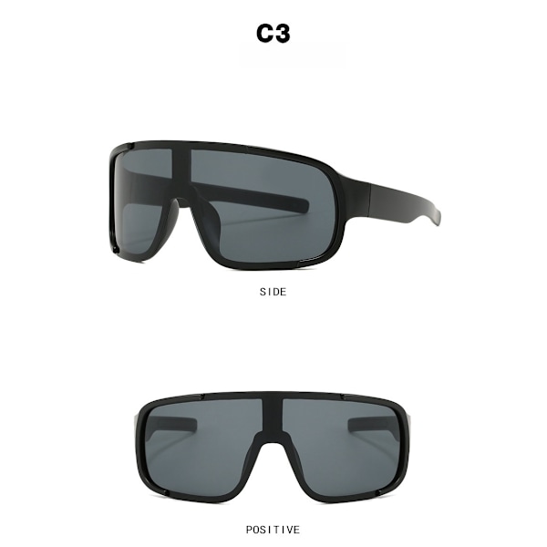 Solglasögon för män, Cykelglasögon Svart C4