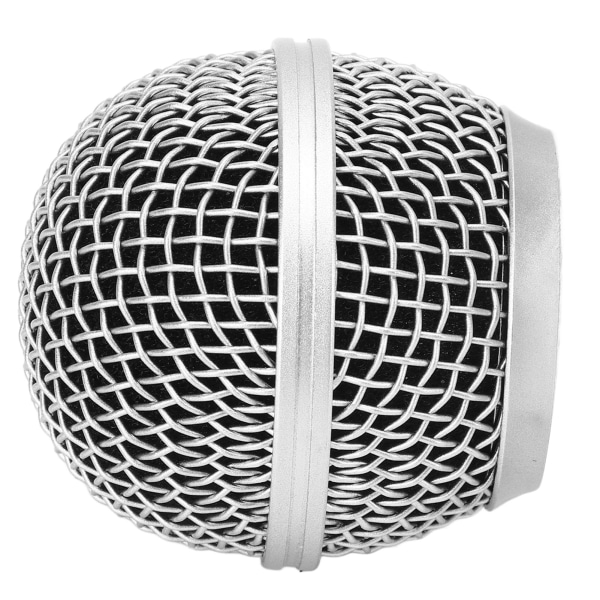Mikrofongrill metal nøjagtigt mikrofonudskiftningshoved med indbygget udblæsningsforebyggende bomuld til sang