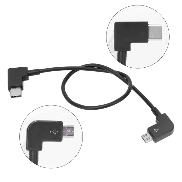 Mikro- USB -kabel RC reservdelsbytestillbehör Passar för MAVIC MINI- drone(MicroUSB till TypeC-gränssnitt)
